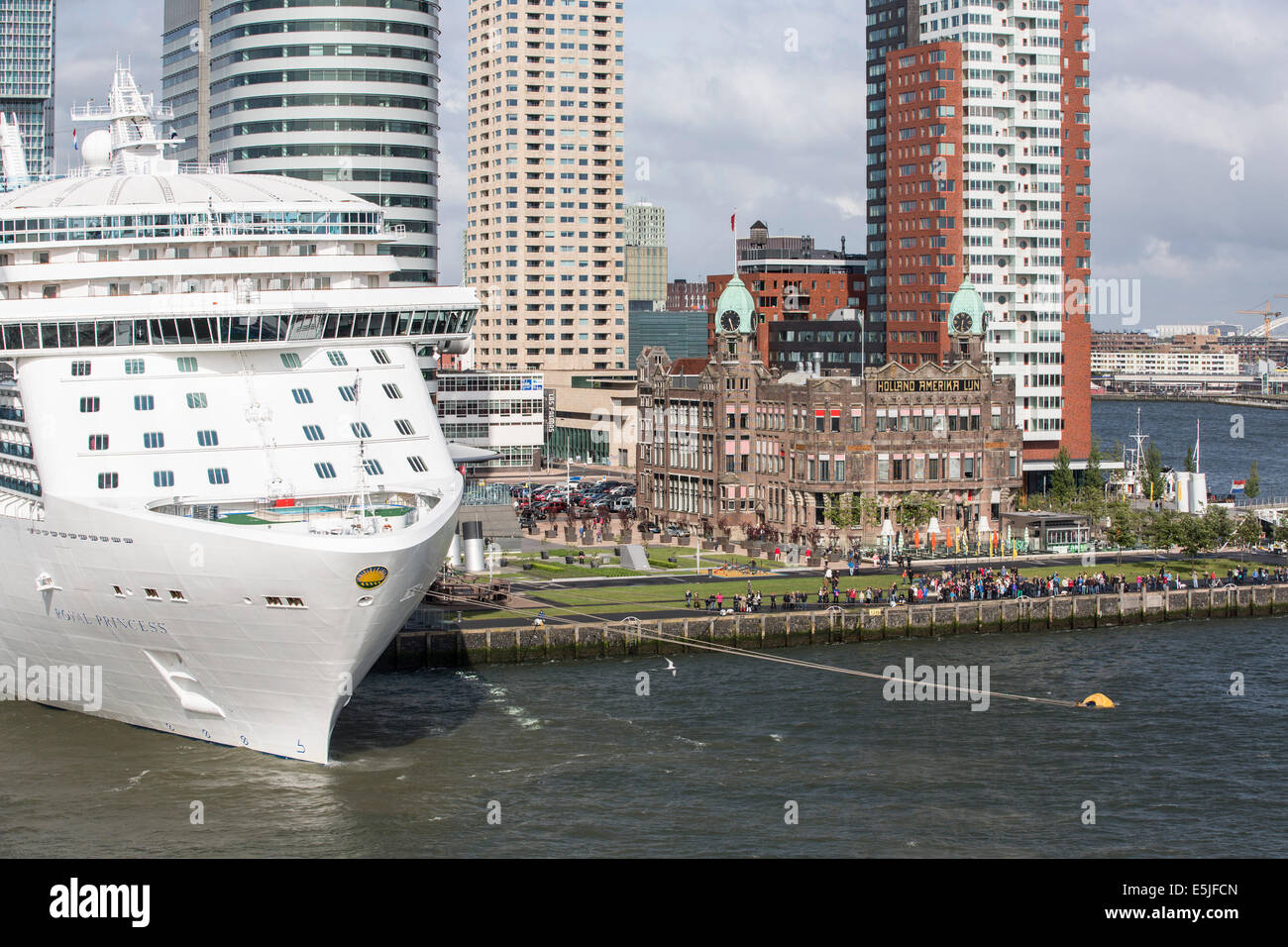 Netherlands, Rotterdam, Kop van Zuid District. Cruise ship Ocean