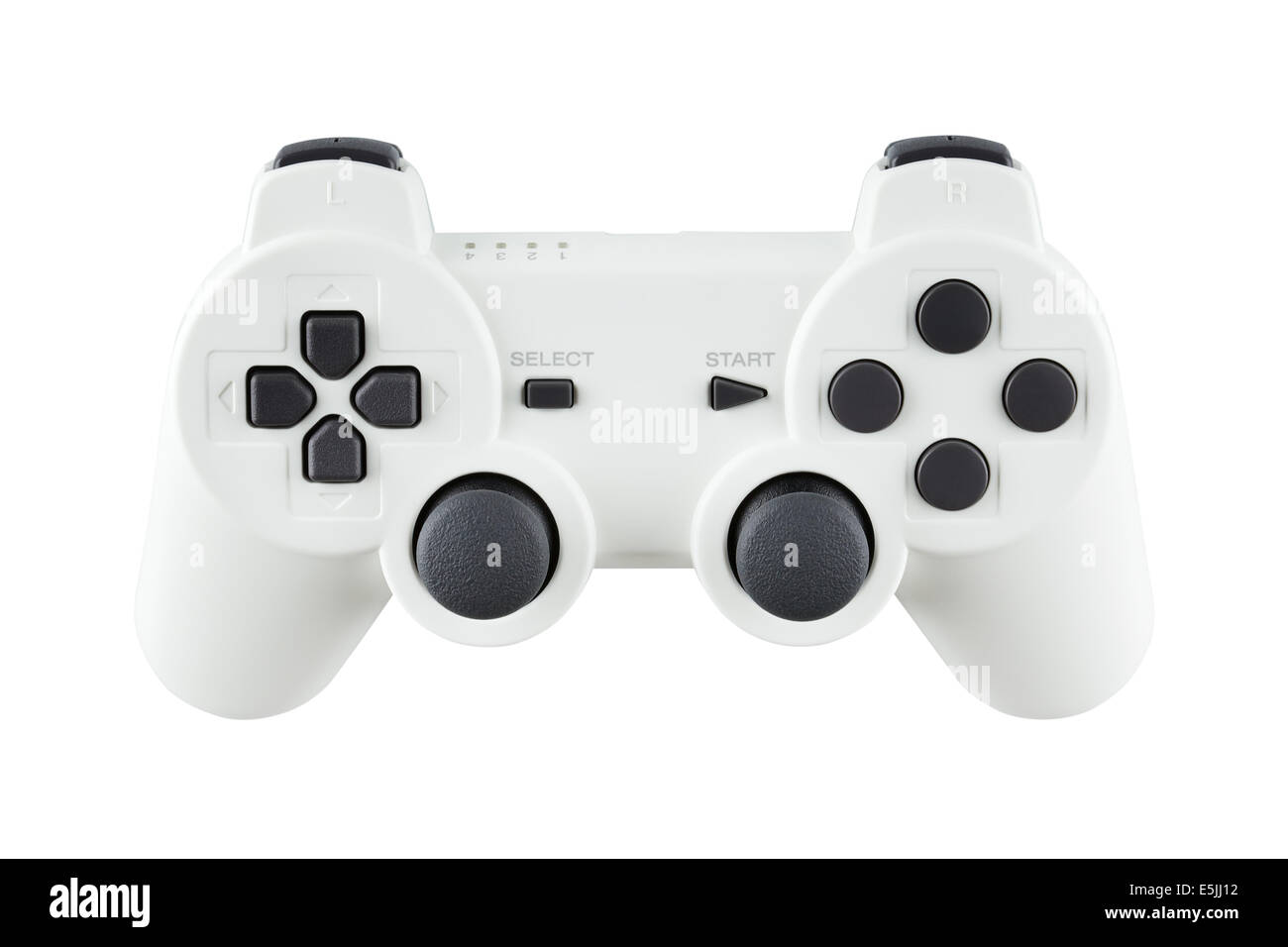ceramic gray gamepad, isolated on white background Stock Photo - Alamy