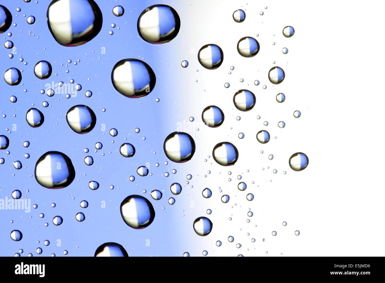 Powder Blue Drop Fantastic blue drops, may be used as background Stock Photo - Alamy