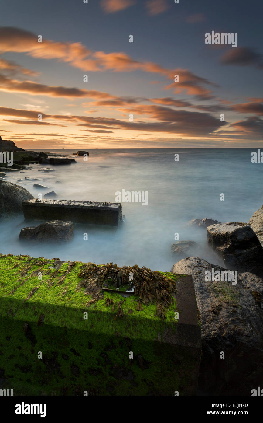 Staithes fishing village on the North Yorkshire coast. Stock Photo