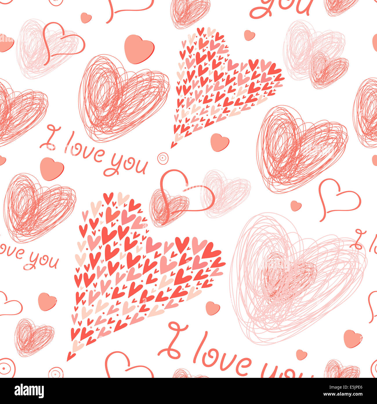 seamless graphic floral pattern with birds in love on a blue background ...