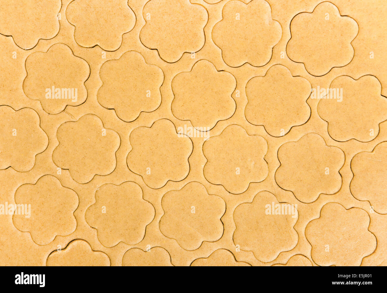 engraved floral pattern in a cake mix Stock Photo - Alamy