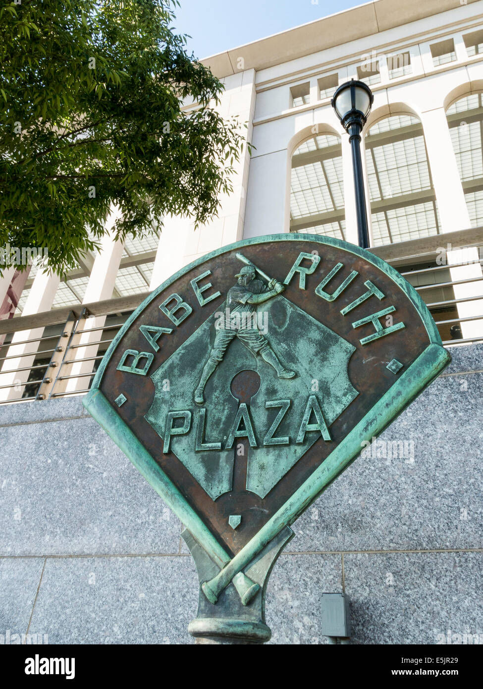 Babe Ruth Plaza at Yankee Stadium, The Bronx, New York Stock Photo