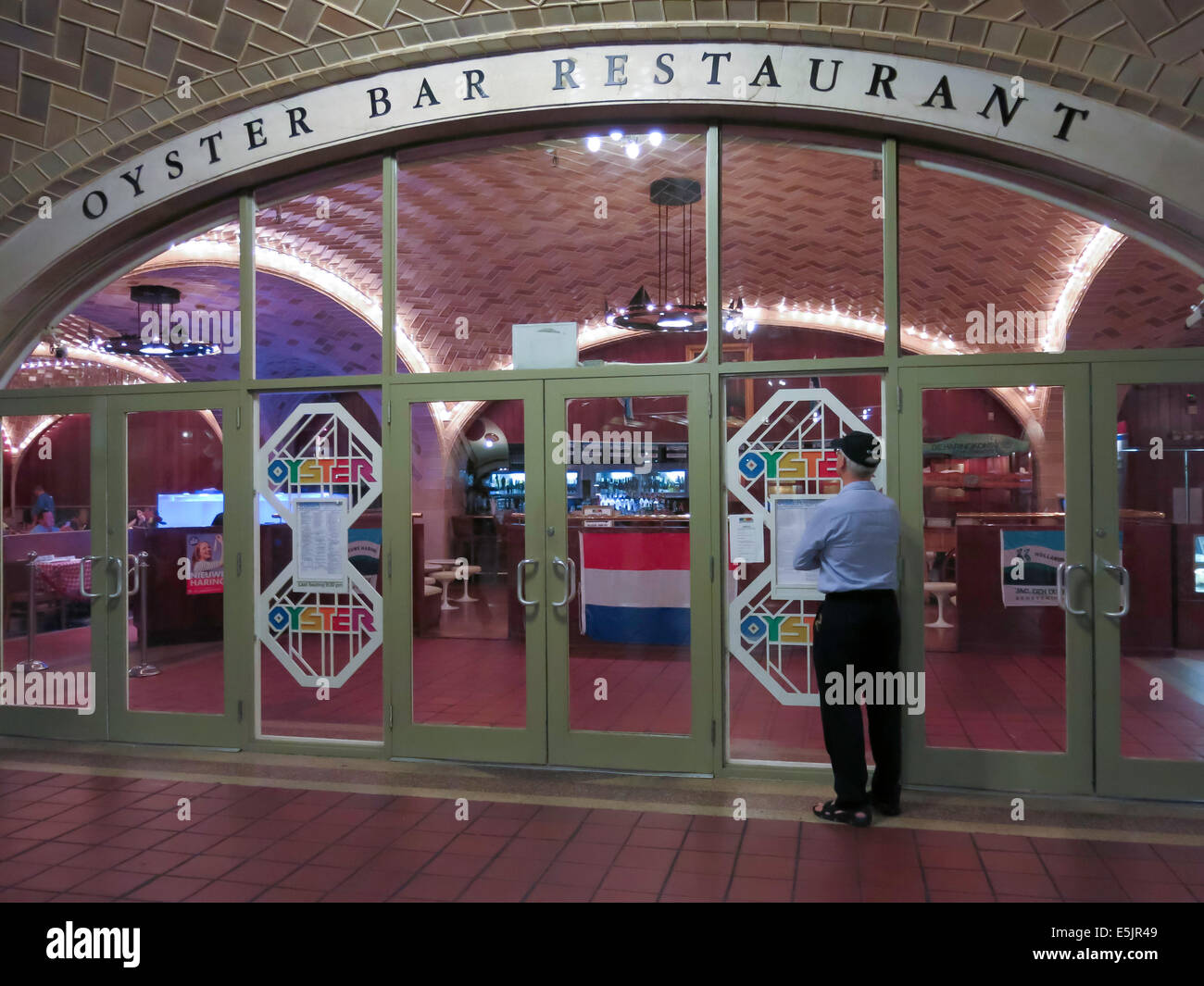 Oyster Bar Restaurant Main Entrance, Grand Central Terminal, NYC Stock Photo