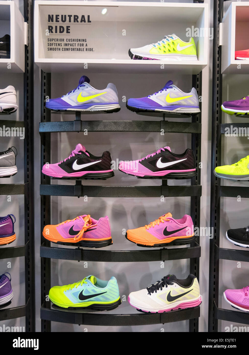 Nike Shoe Display, NYC Stock Photo - Alamy