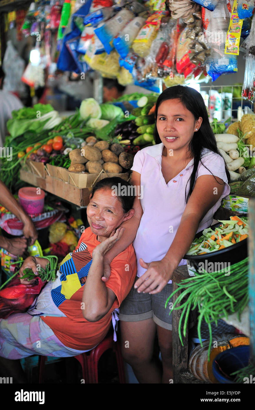 Filipinas working in Lahug fresh food market Cebu City Philippines ...