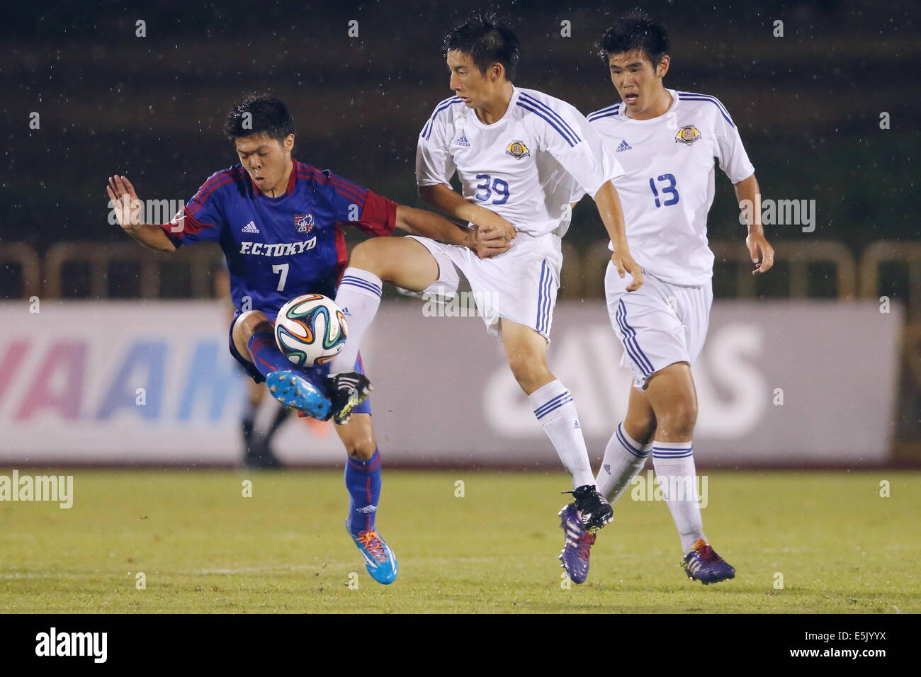 Kanagawa Japan 1st Aug 14 L To R Kota Nagasawa Fc Tokyo Keisuke Hitaka Kanta Asami Jfa Academy Football Soccer Adidas Cup 14 38th Japan Club Youth Football Championship U 18 Semi