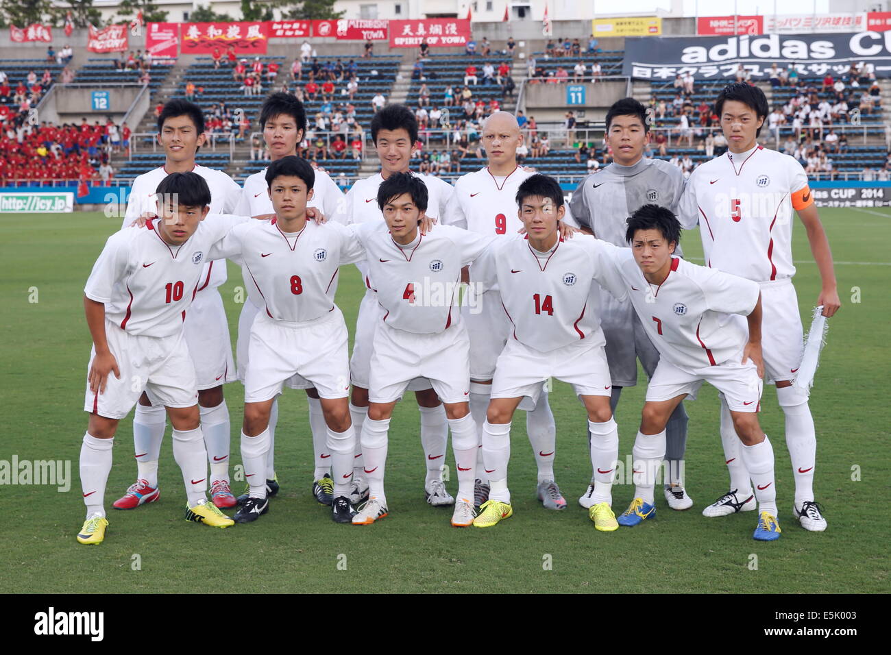 Kanagawa Japan 2nd Aug 14 Scmitsubishi Yowa Sc Youth Team Group Line Up Football Soccer Adidas Cup 14 38th Japan Club Youth Football Championship U 18 Final Match Between Fc Tokyo U 18 0 1