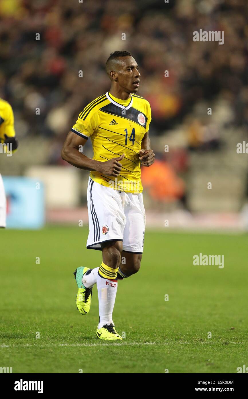 Brussels, Belgium. 14th Nov, 2013. Luis Amaranto Perea (COL) Football/Soccer : International friendly match between Belgium 0-2 Colombia at Stade Roi Baudouin in Brussels, Belgium . © AFLO/Alamy Live News Stock Photo
