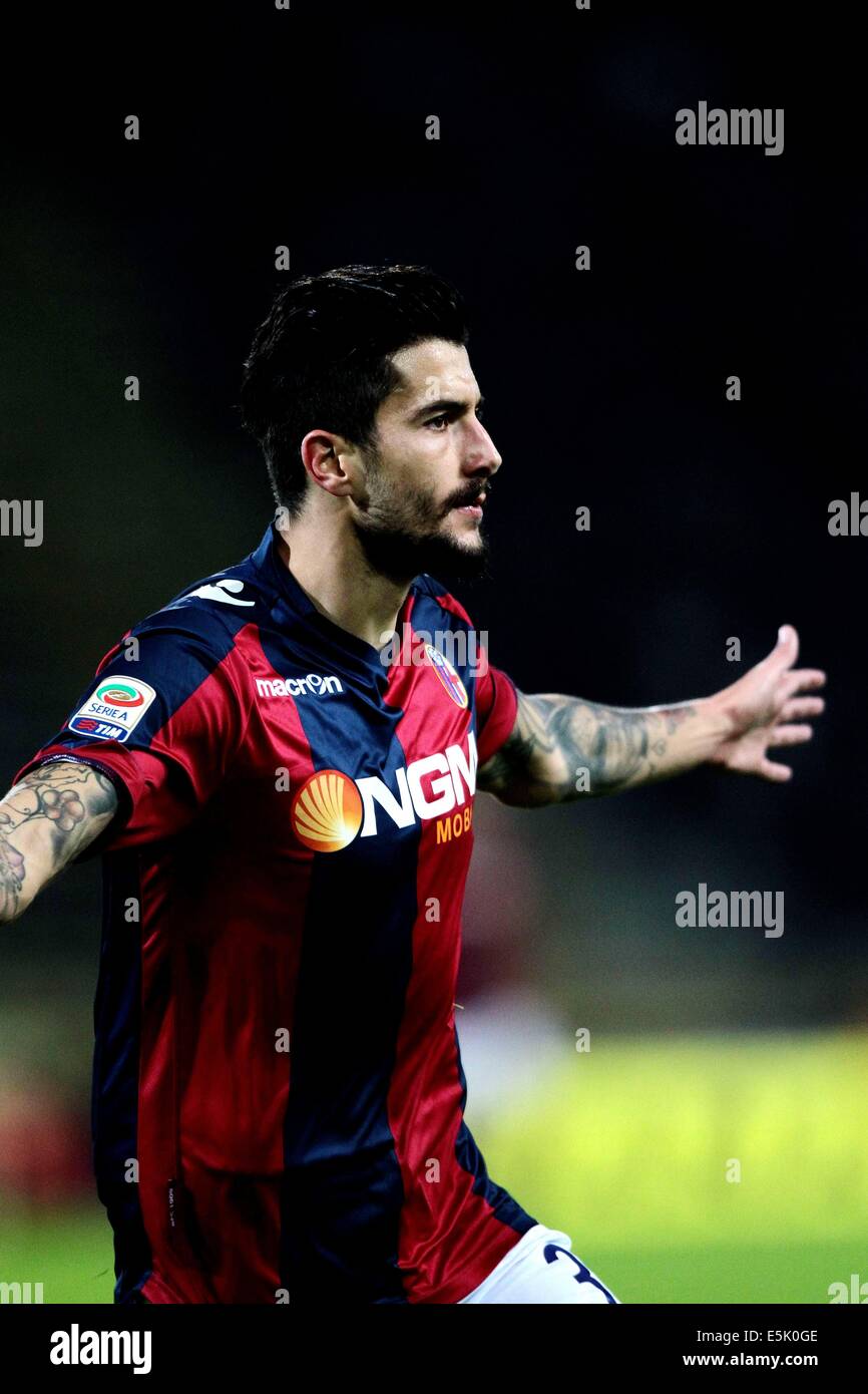 Bologna, Italy. 24th Nov, 2013. Panagiotis Kone (Bologna) Football/Soccer : Panagiotis Kone of Bologna celebrates after scoring the opening goal during the Italian 'Serie A' match between Bologna 1-1 Inter Milan at Stadio Renato Dall'Ara in Bologna, Italy . © AFLO/Alamy Live News Stock Photo