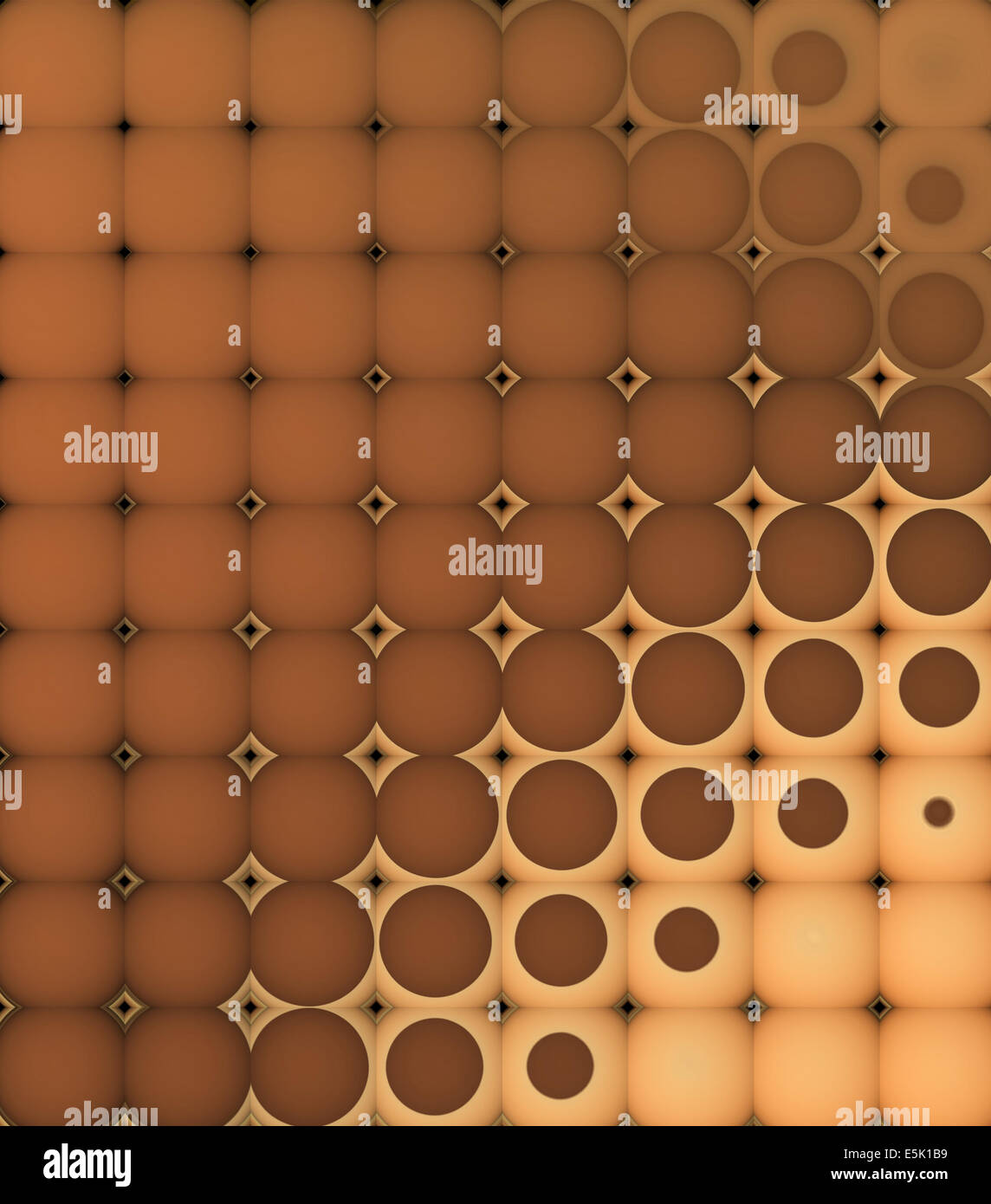 3d abstract tiled mosaic background in orange brown Stock Photo - Alamy