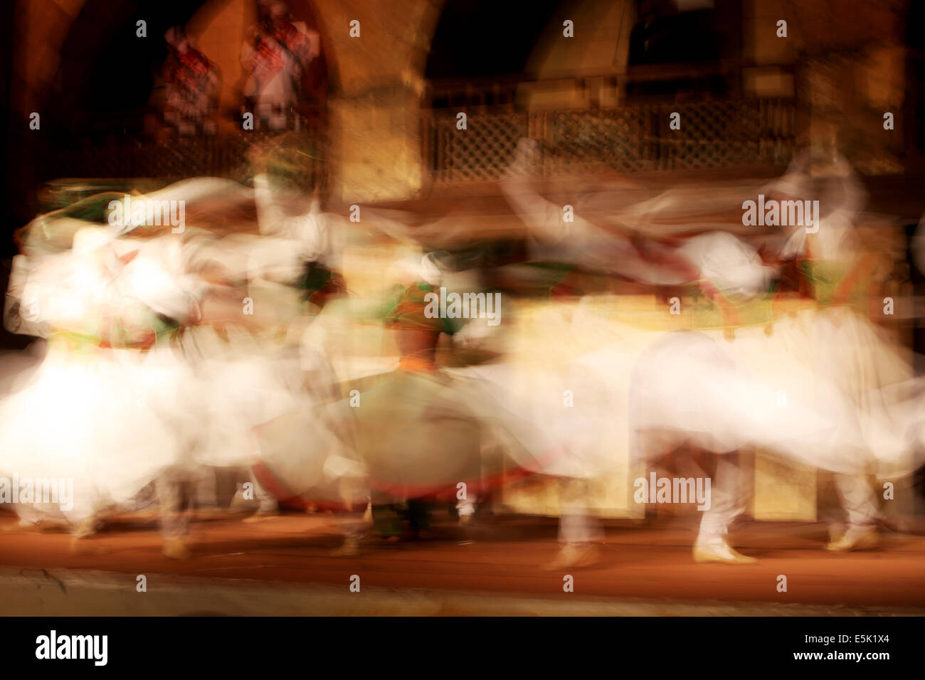 Sufi Dance . Tanura show . Stock Photo