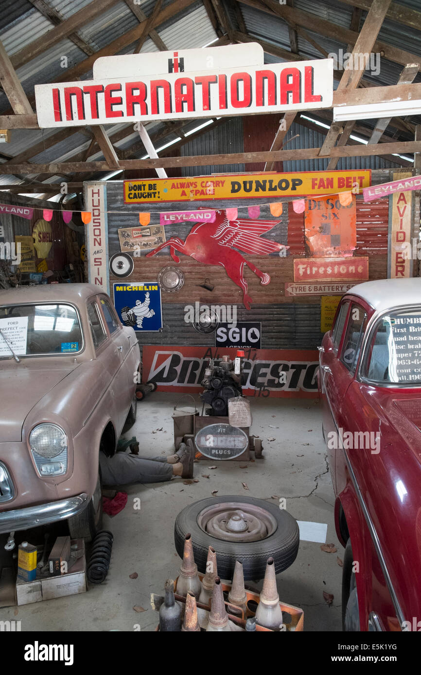 At Caboolture Historical Village The Motor Garage Stock Photo Alamy