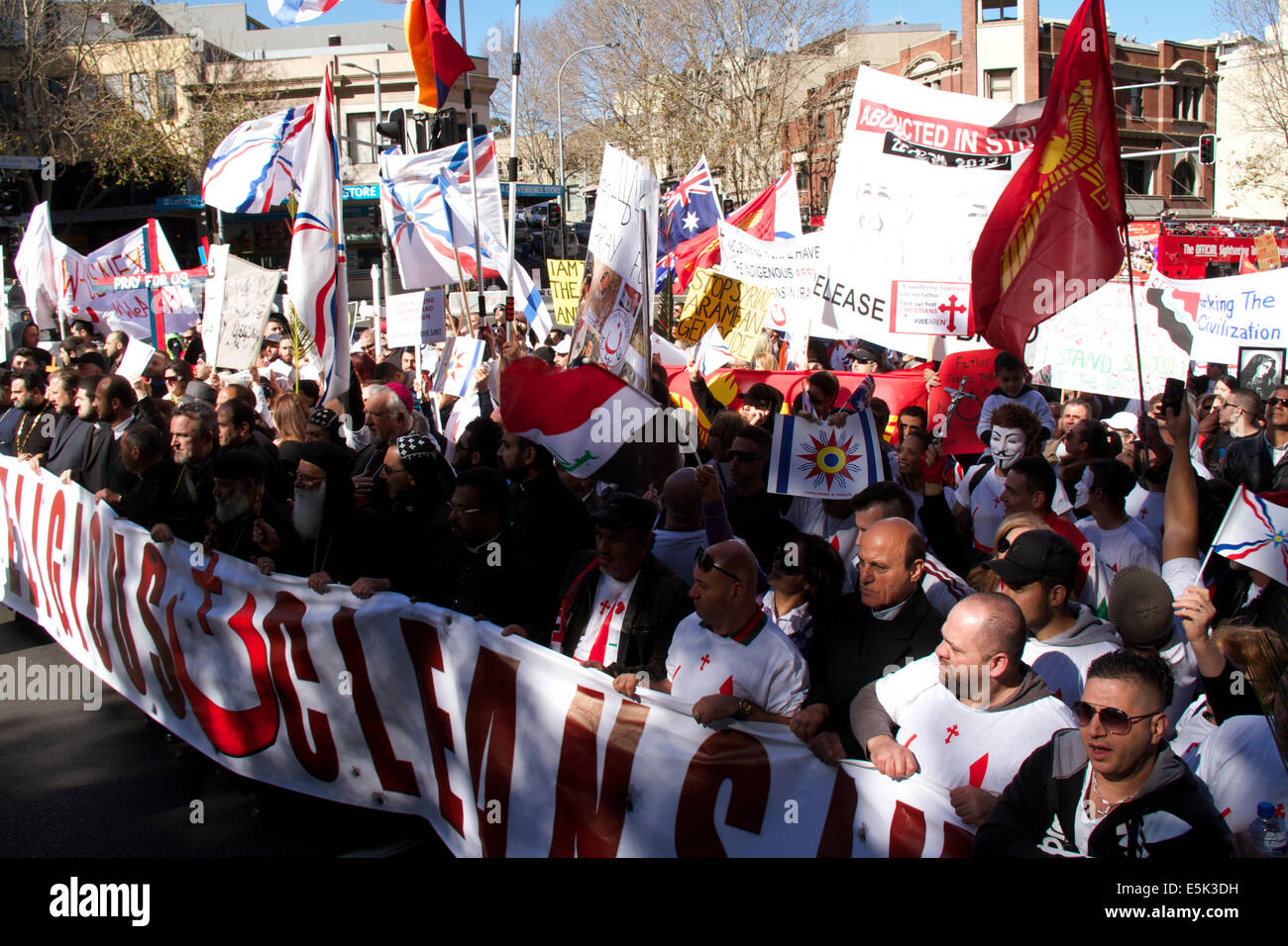 Sydney, NSW, Australia. 2nd Aug, 2014.Thousands of Assyrian Christians ...