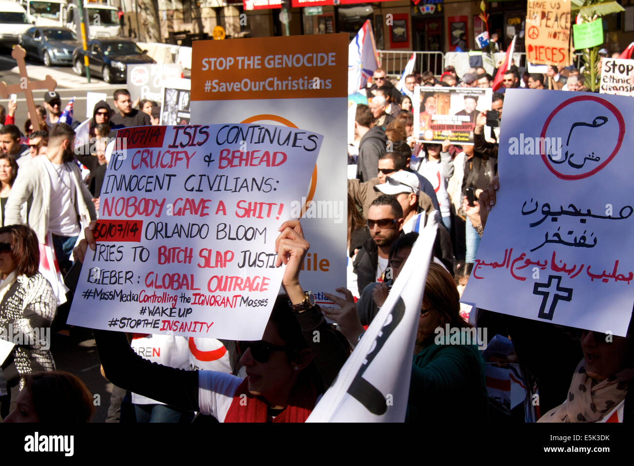 Sydney, NSW, Australia. 2nd Aug, 2014.Thousands of Assyrian Christians ...