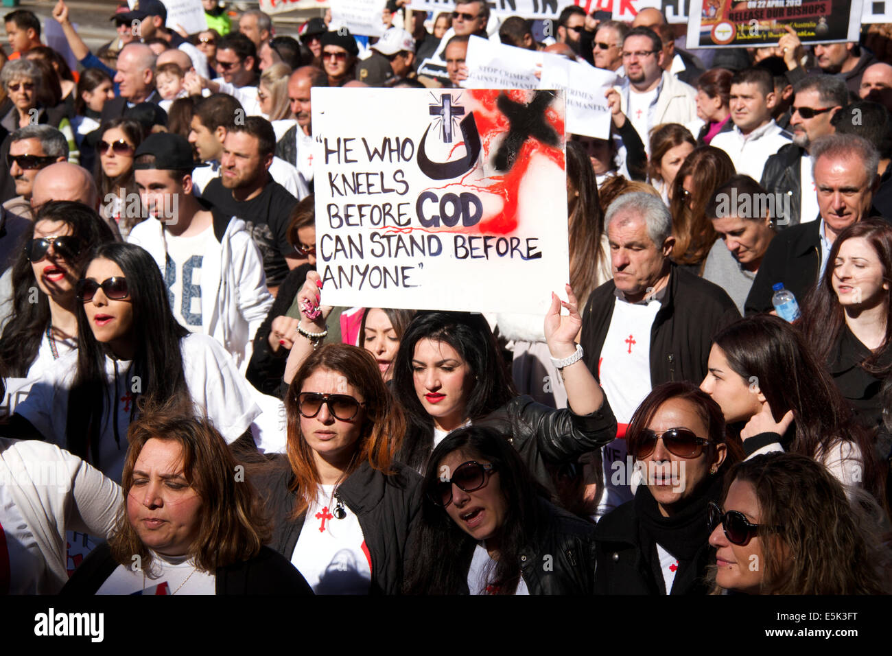 Sydney, NSW, Australia. 2nd Aug, 2014.Thousands of Assyrian Christians ...