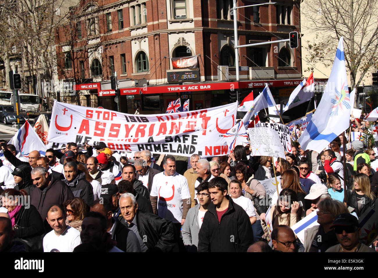 Sydney, NSW, Australia. 2nd Aug, 2014.Thousands of Assyrian Christians ...
