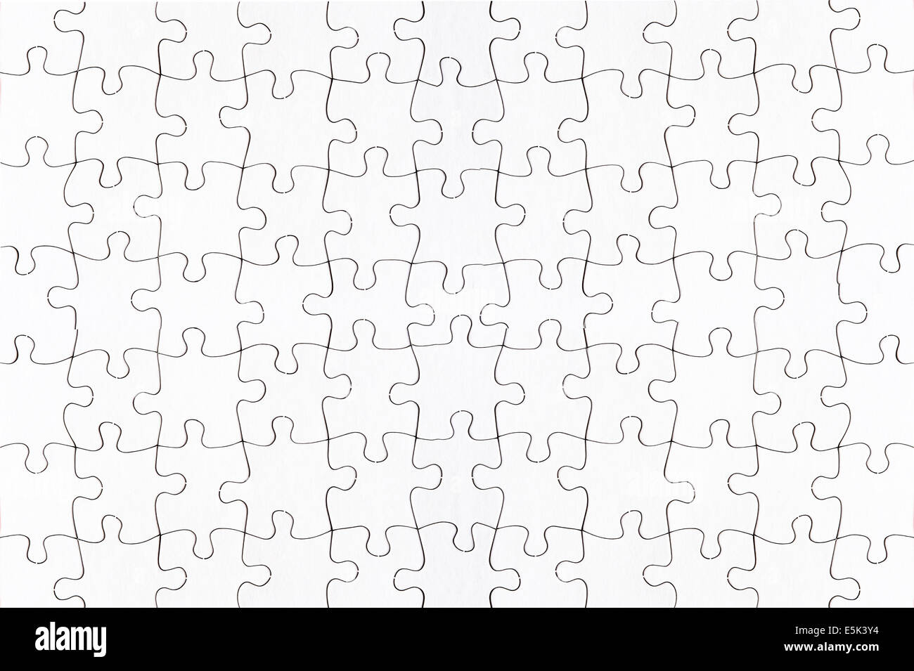 complete blank jigsaw puzzle full frame Stock Photo