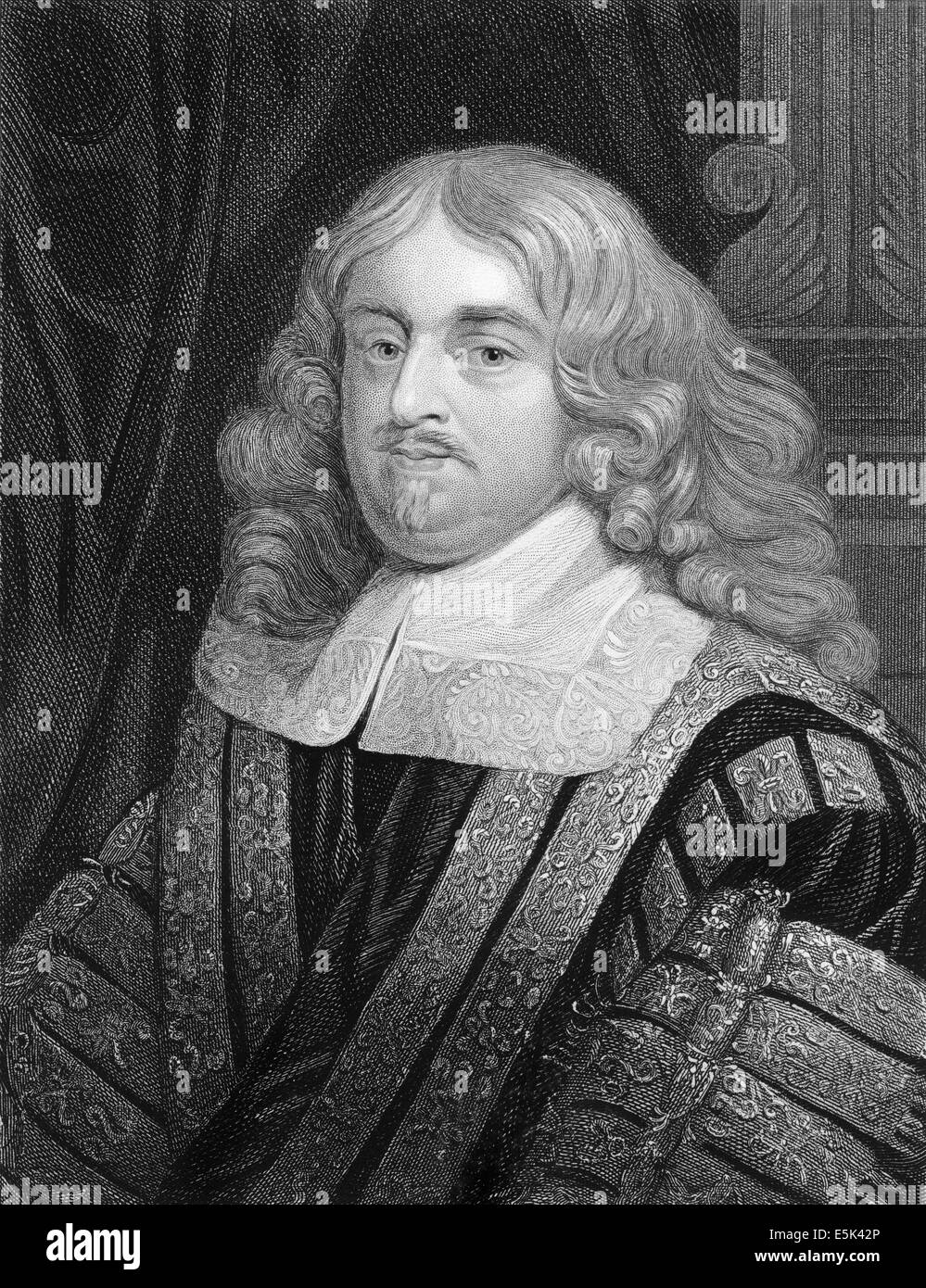 Edward Hyde, 1st Earl of Clarendon, 1609-1674, an English statesman, historian, Stock Photo