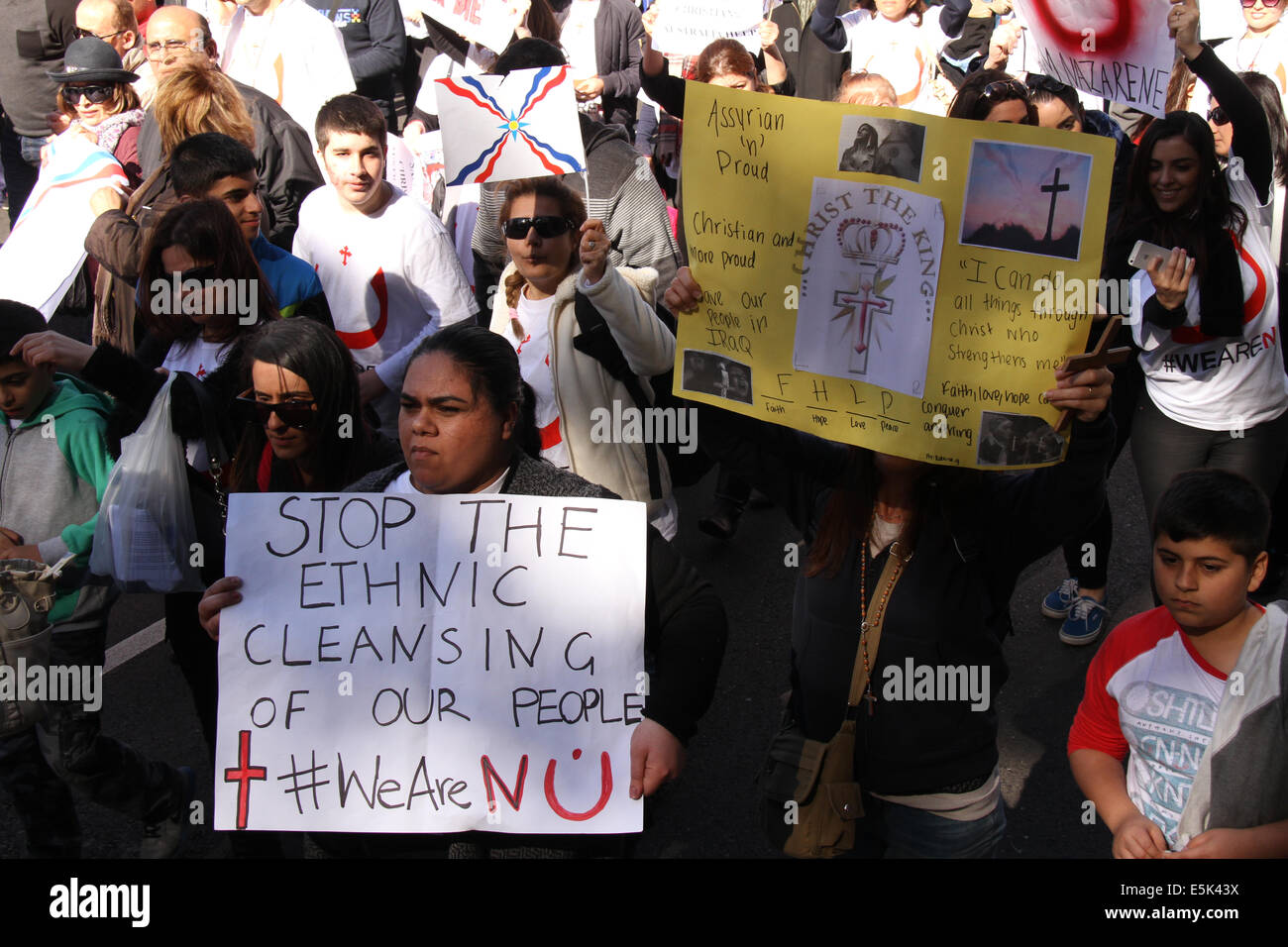 Sydney, NSW, Australia. 2nd Aug, 2014.Thousands of Assyrian Christians ...