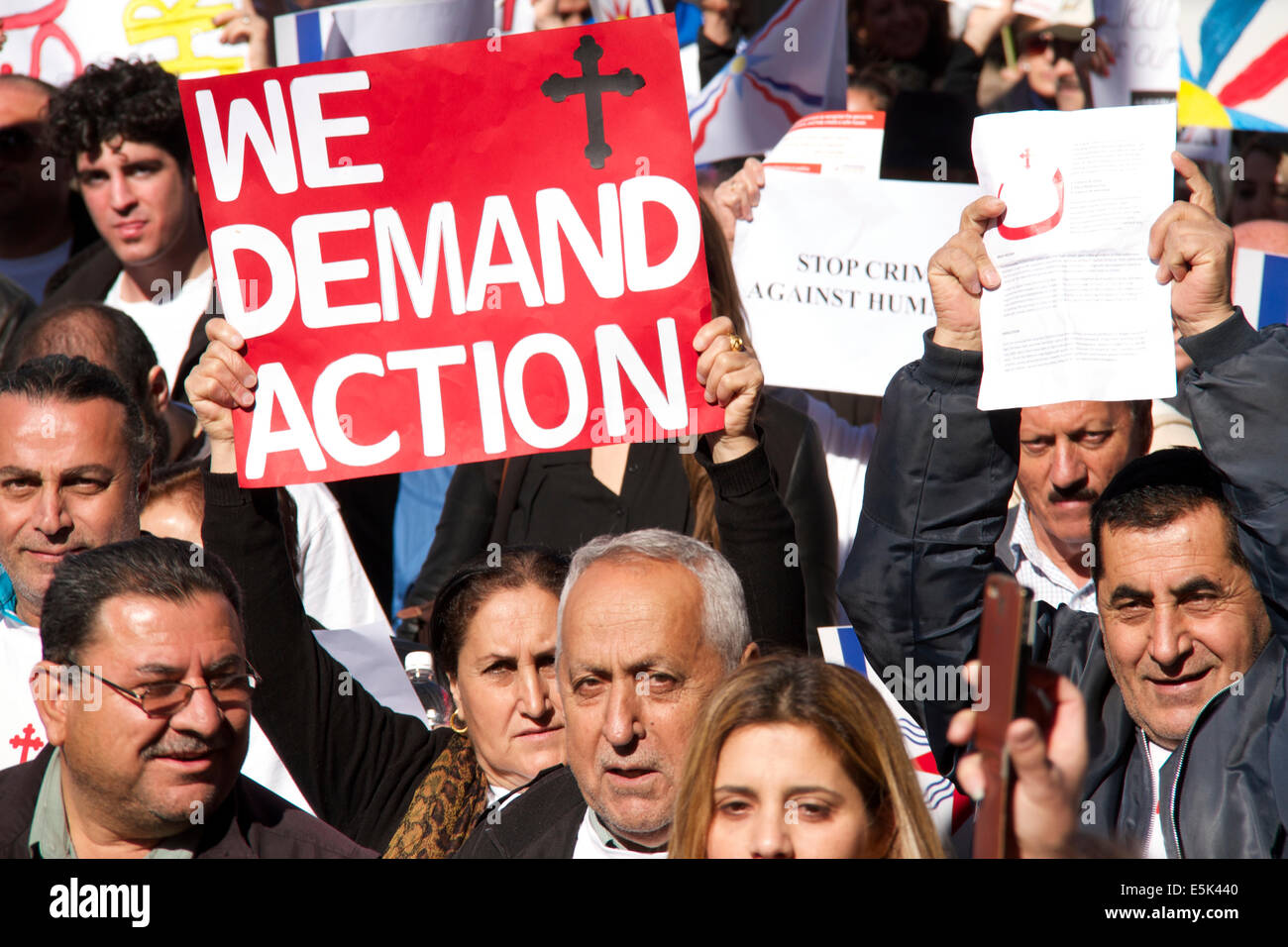 Sydney, NSW, Australia. 2nd Aug, 2014.Thousands of Assyrian Christians ...