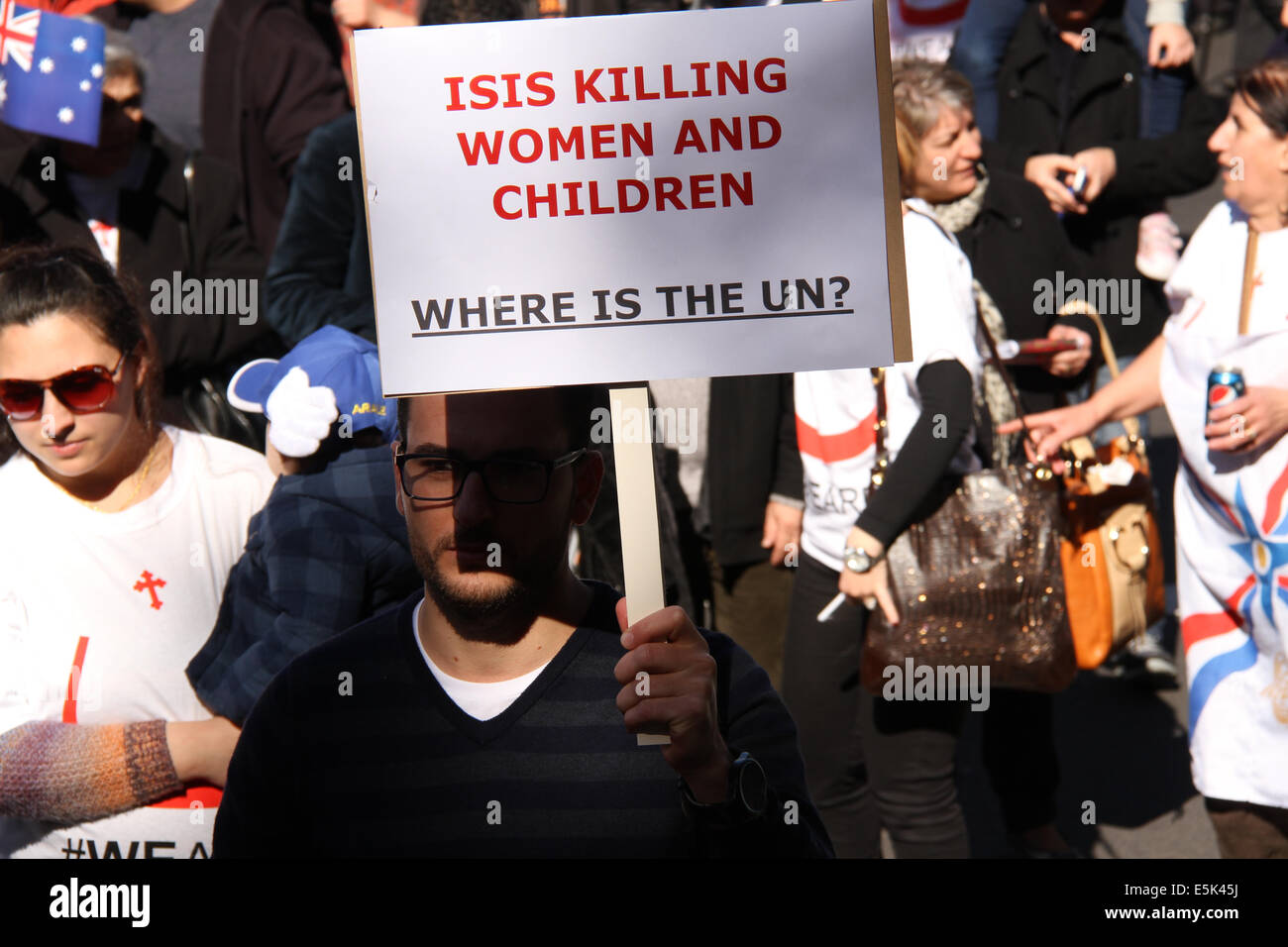 Sydney, NSW, Australia. 2nd Aug, 2014.Thousands of Assyrian Christians ...