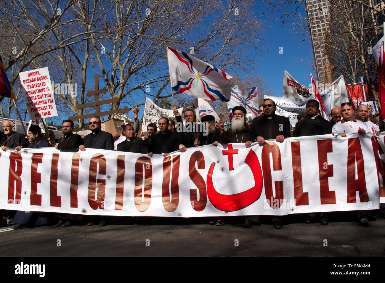 Sydney, NSW, Australia. 2nd Aug, 2014.Thousands of Assyrian Christians ...