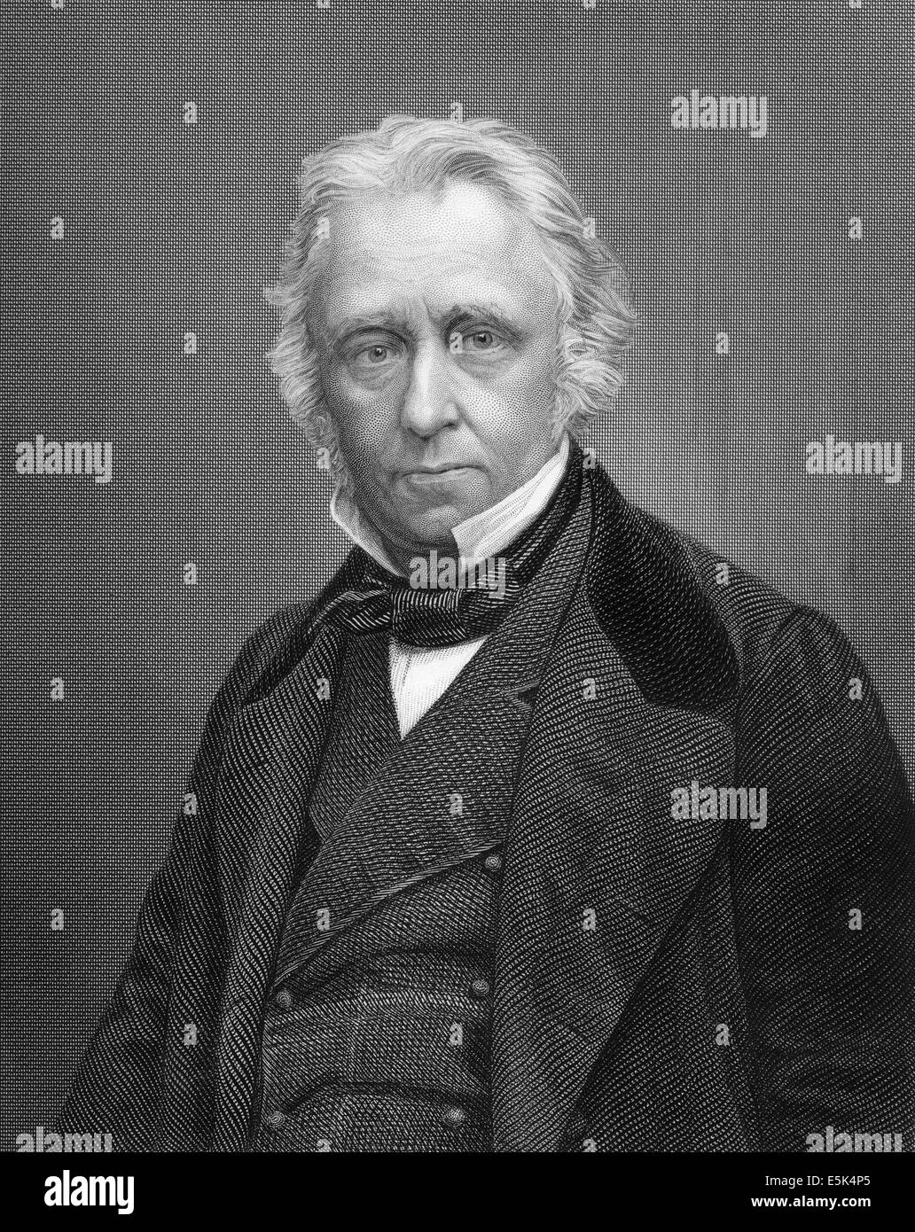 Thomas Babington Macaulay, 1st Baron Macaulay of Rothley, 1800 - 1859, a British historian, poet and politician, Stock Photo