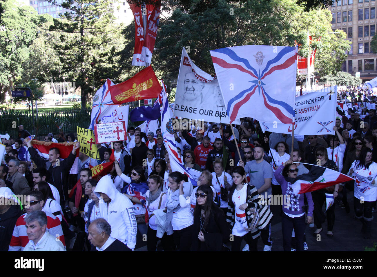 Sydney, NSW, Australia. 2nd Aug, 2014.Thousands of Assyrian Christians ...