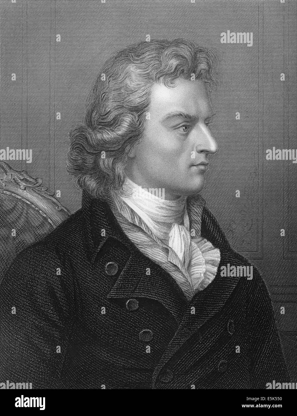 Johann Christoph Friedrich von Schiller, 1759-1805, a German poet, philosopher and historian, Stock Photo