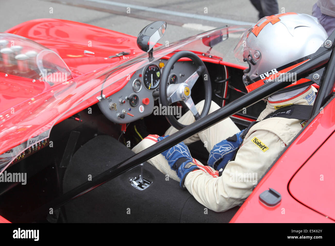 Action at the Silverstone Classic 2014. The world's largest classic and