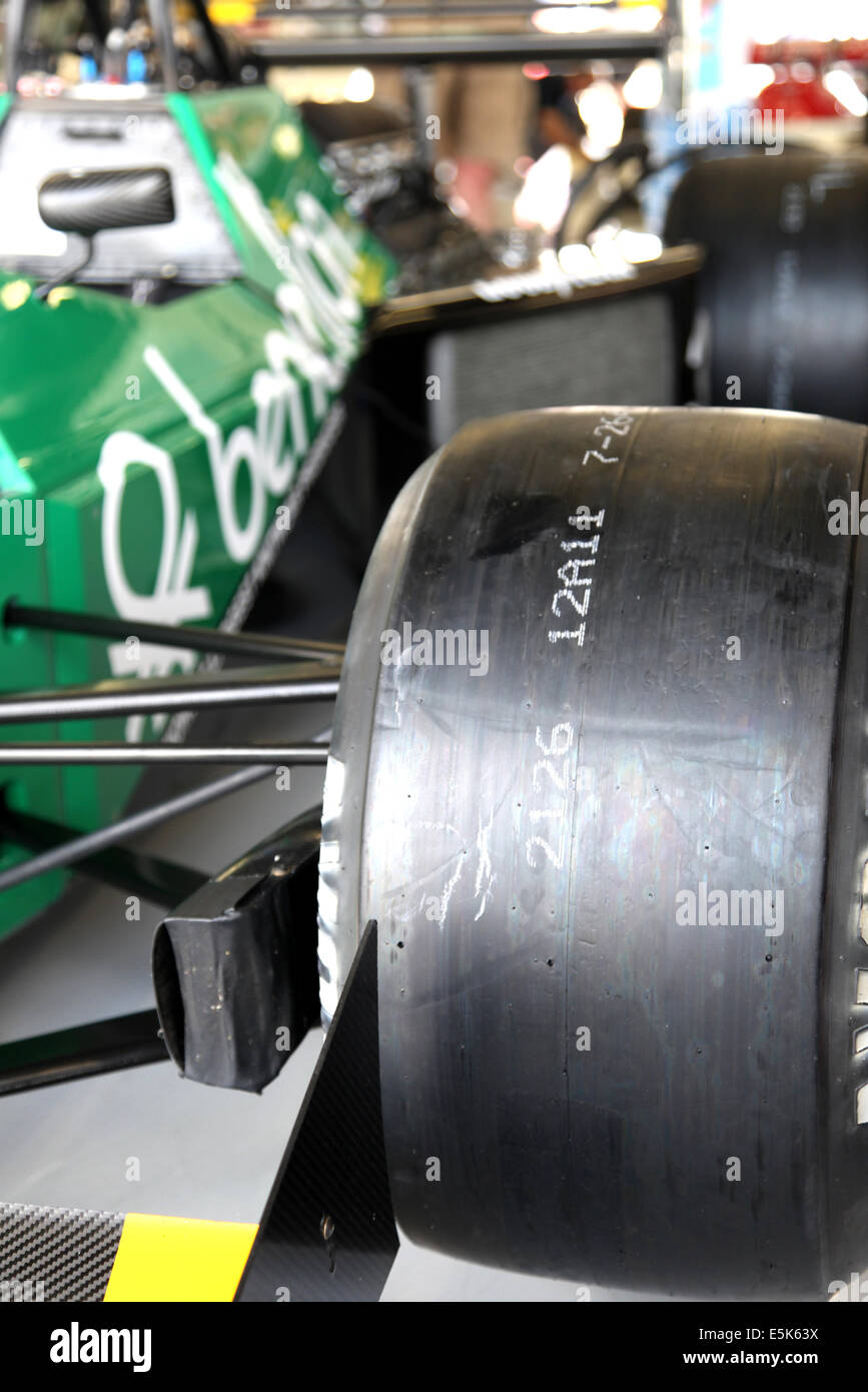 Action at the Silverstone Classic 2014. The world's largest classic and