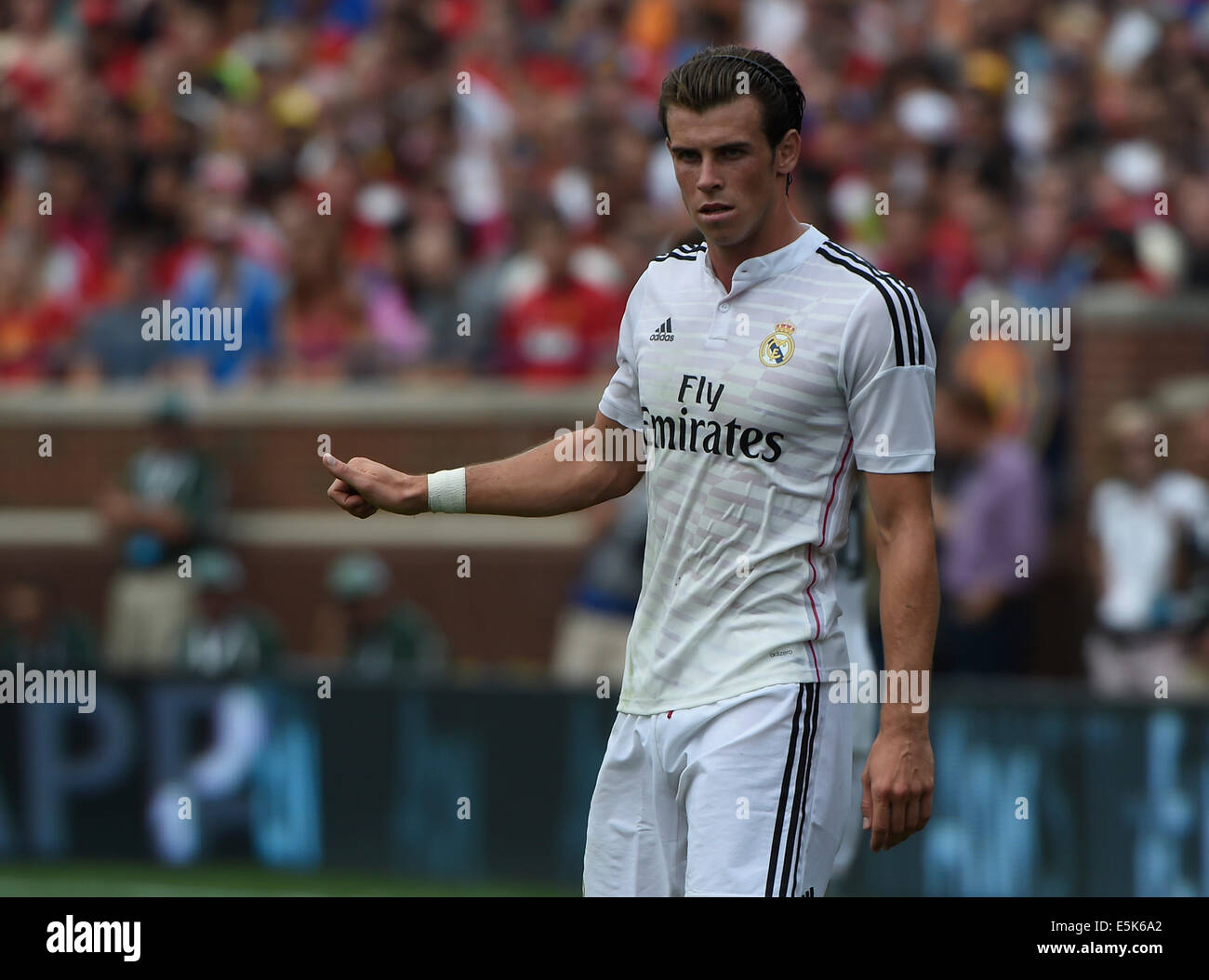 Ann Arbour, USA. 02nd Aug, 2014. Guinness International Champions Cup. Real Madrid versus Manchester United. Gareth Bale of Madrid Credit:  Action Plus Sports/Alamy Live News Stock Photo