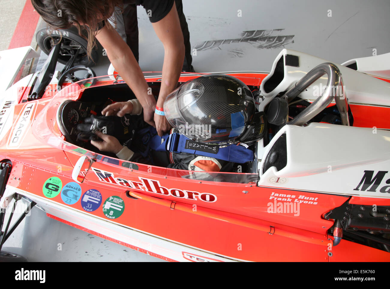 Action at the Silverstone Classic 2014. The world's largest classic and
