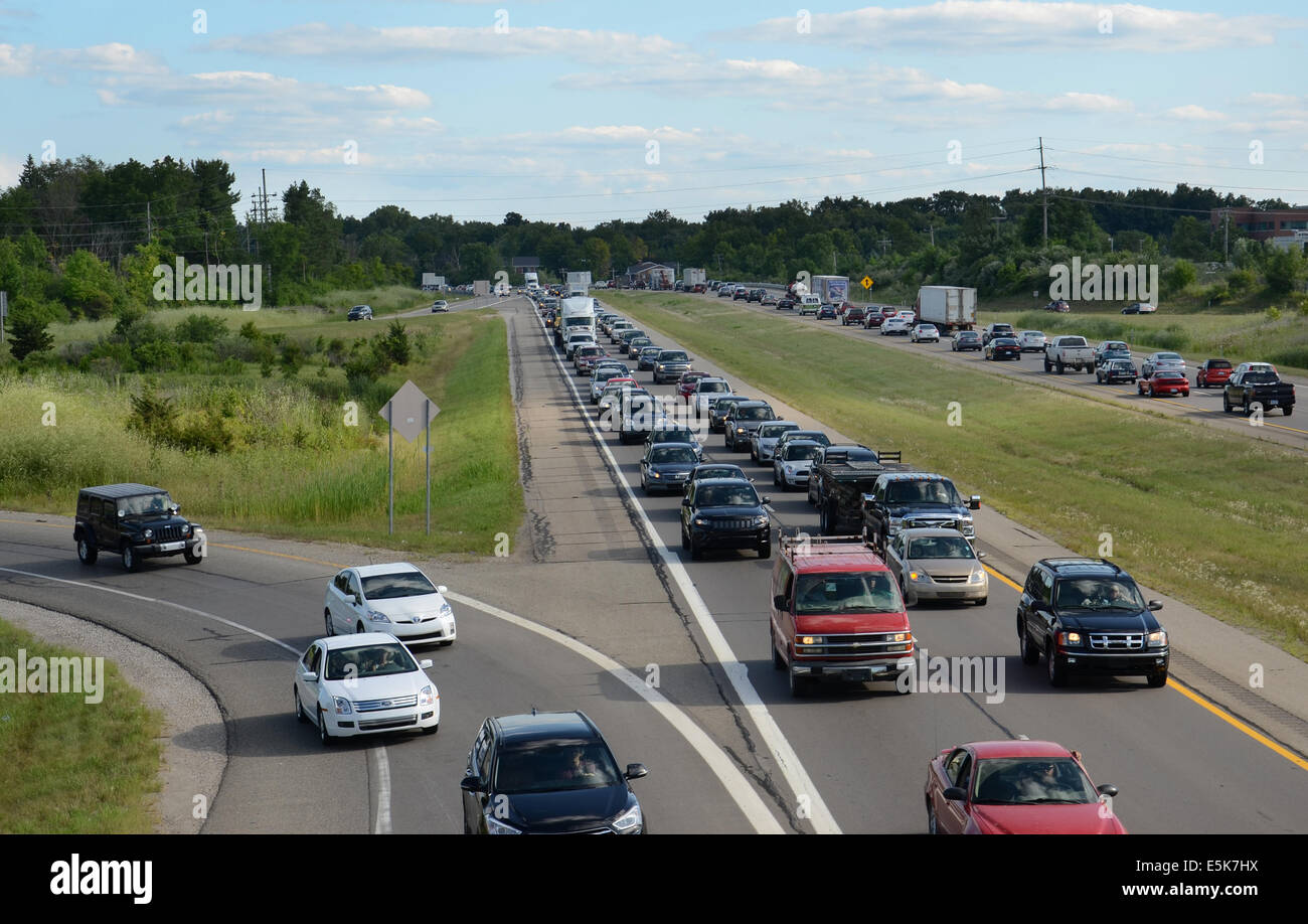 ANN ARBOR, MI JUNE 24 Traffic on US23 in Ann Arbor, MI, shown here