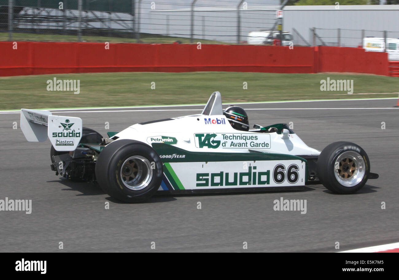 Action at the Silverstone Classic 2014. The world's largest classic and