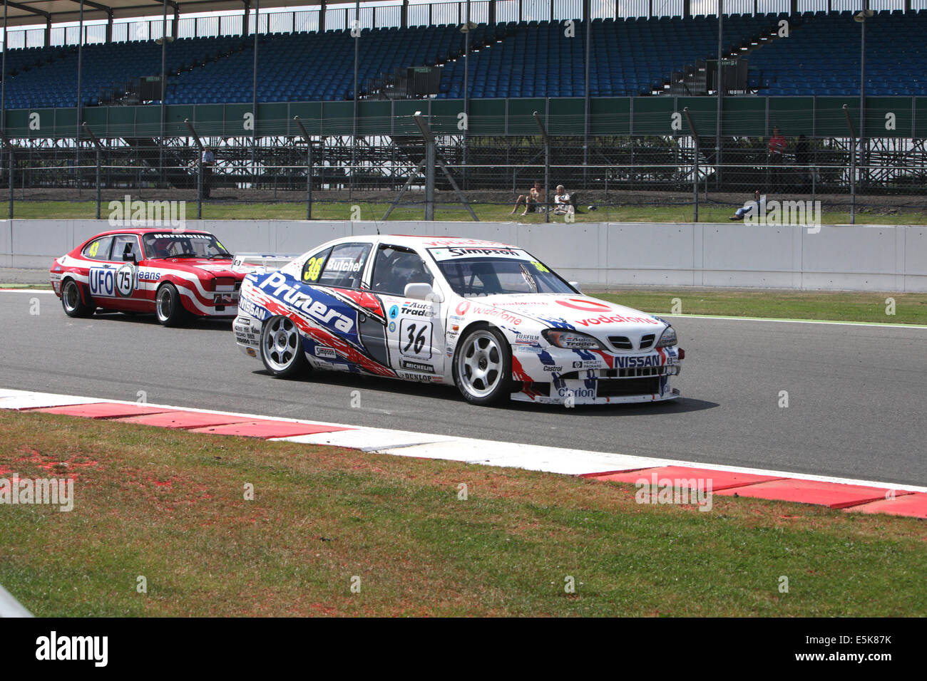 Action at the Silverstone Classic 2014. The world's largest classic and