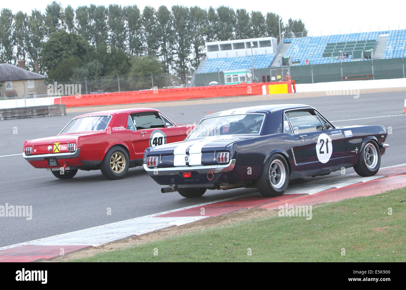 Action at the Silverstone Classic 2014. The world's largest classic and