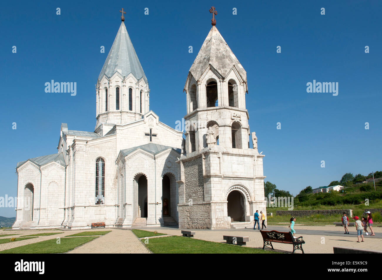 Ghazanchetsots Cathedral, Sushi, unrecognized state of Nagorno-Karabakh Stock Photo