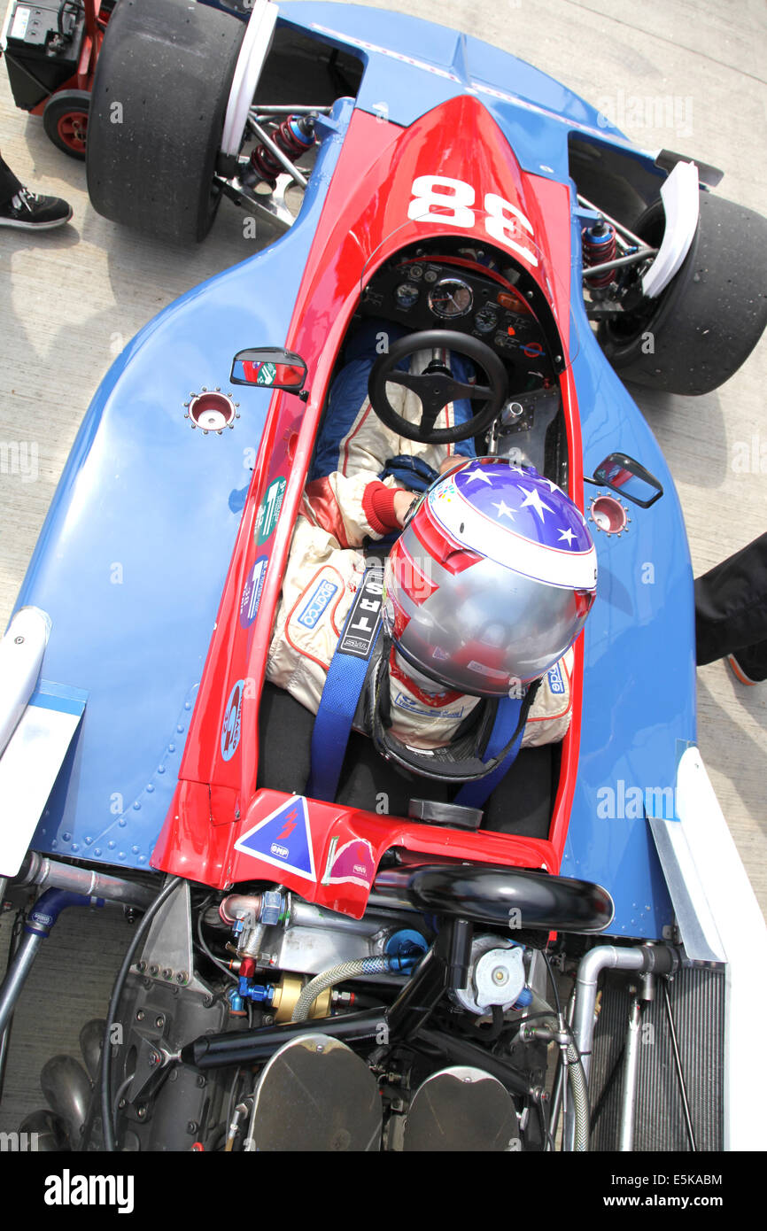 Action at the Silverstone Classic 2014. The world's largest classic and