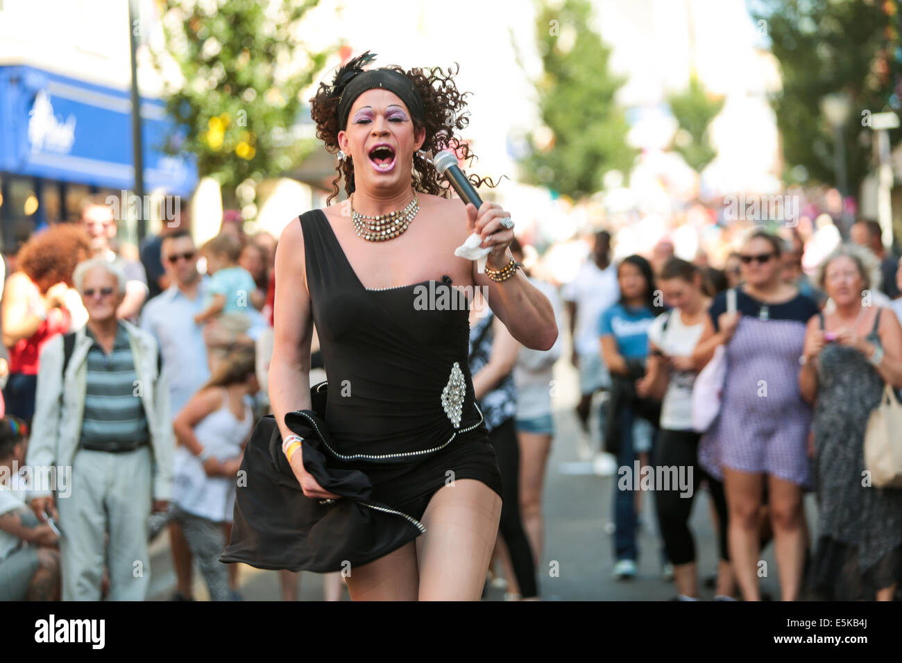 Brighton Pride 2014 Sunday Street Party Stock Photo Alamy