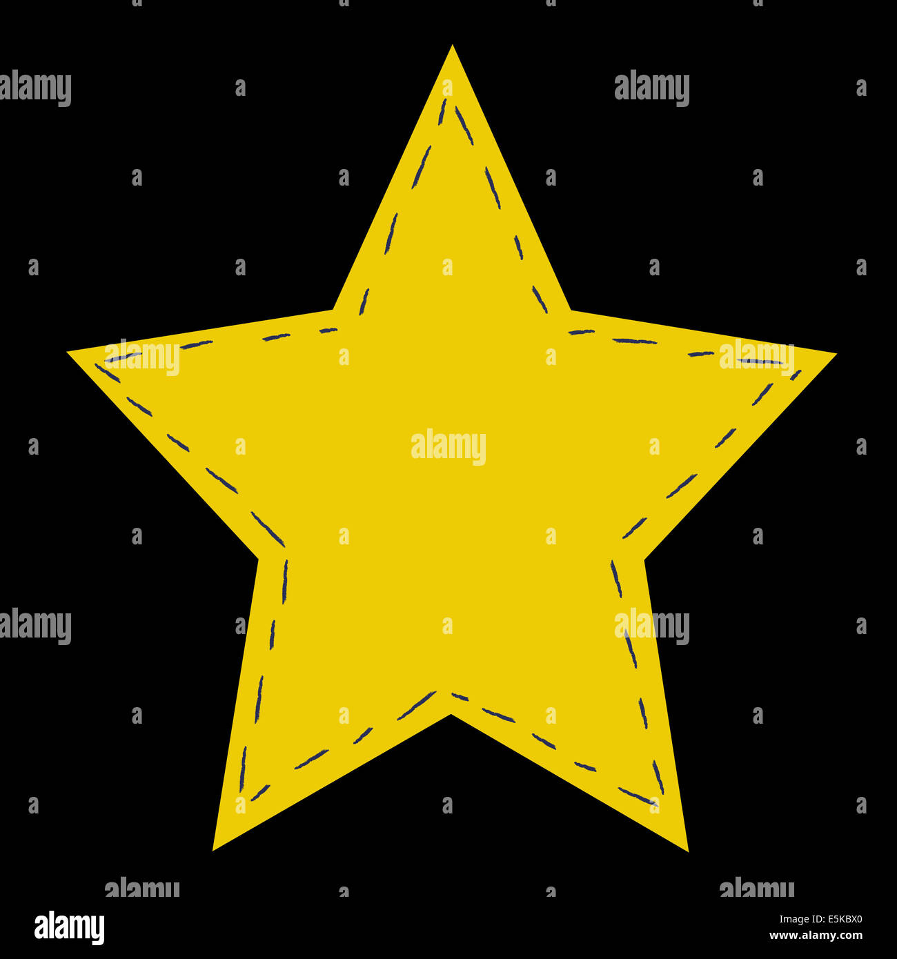 abstract gold star on a black background Stock Photo - Alamy