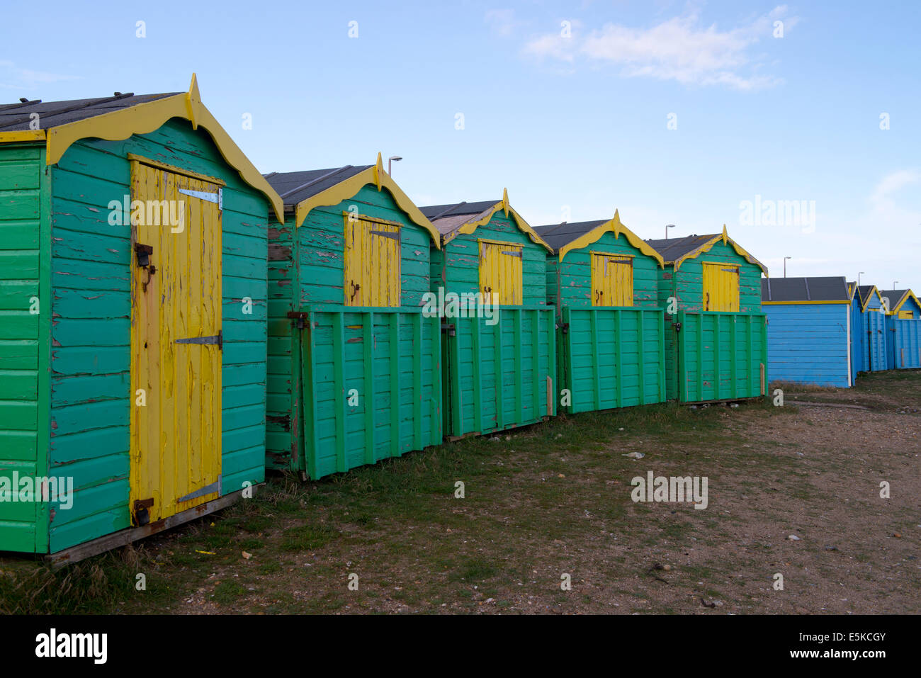 Beach huts, Littlehampton Stock Photo Alamy