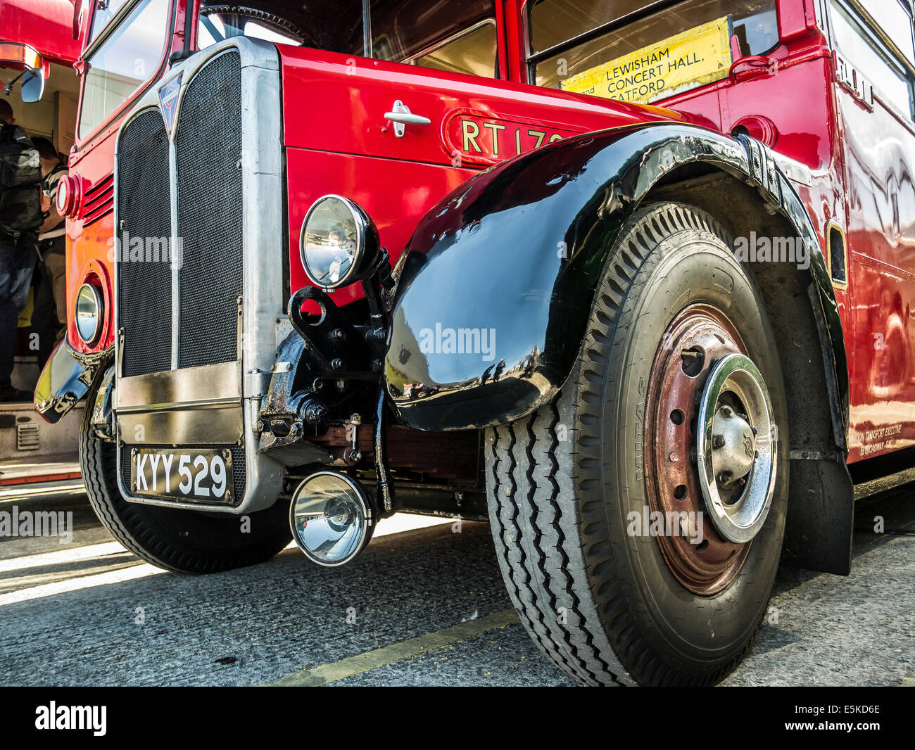 RouteMaster Bus, taken at the London Transport Museum Depot Stock Photo