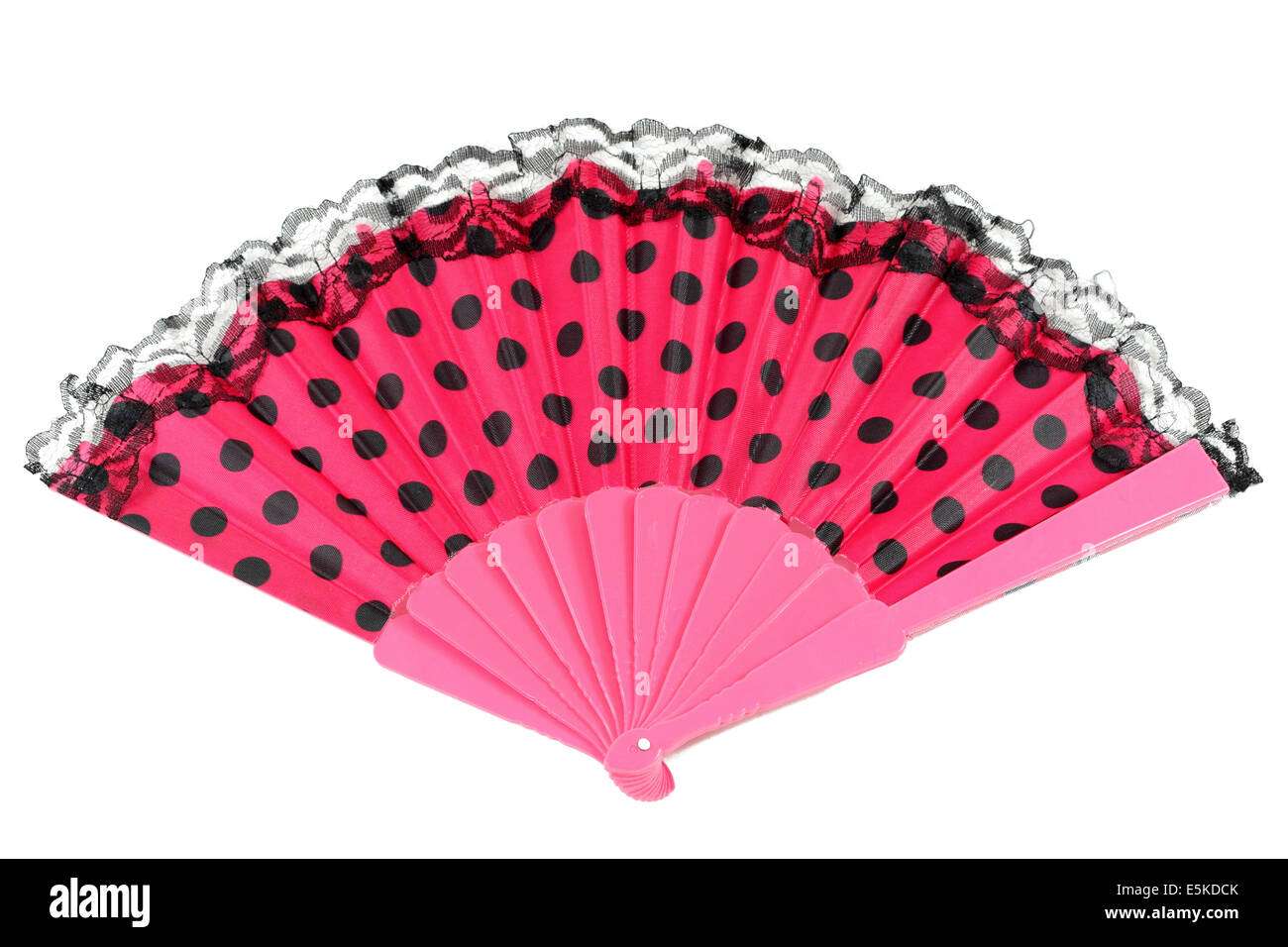 Traditional spanish flamenco hand fan Stock Photo