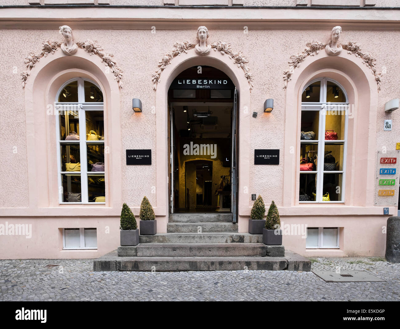 Libeskind boutique on Neue Schonhauser street in trendy fashionable district of Mitte in Berlin Germany Stock Photo