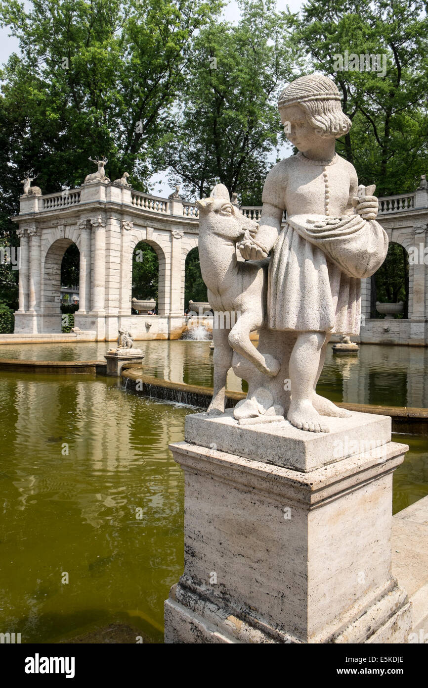 Marchenbrunnen Fairy Tale Fountain in Volkspark Friedrichshain Park
