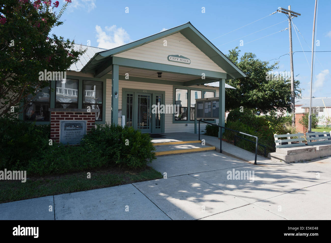 Town Hall and City streets of Cedar Key, Florida USA Stock Photo Alamy