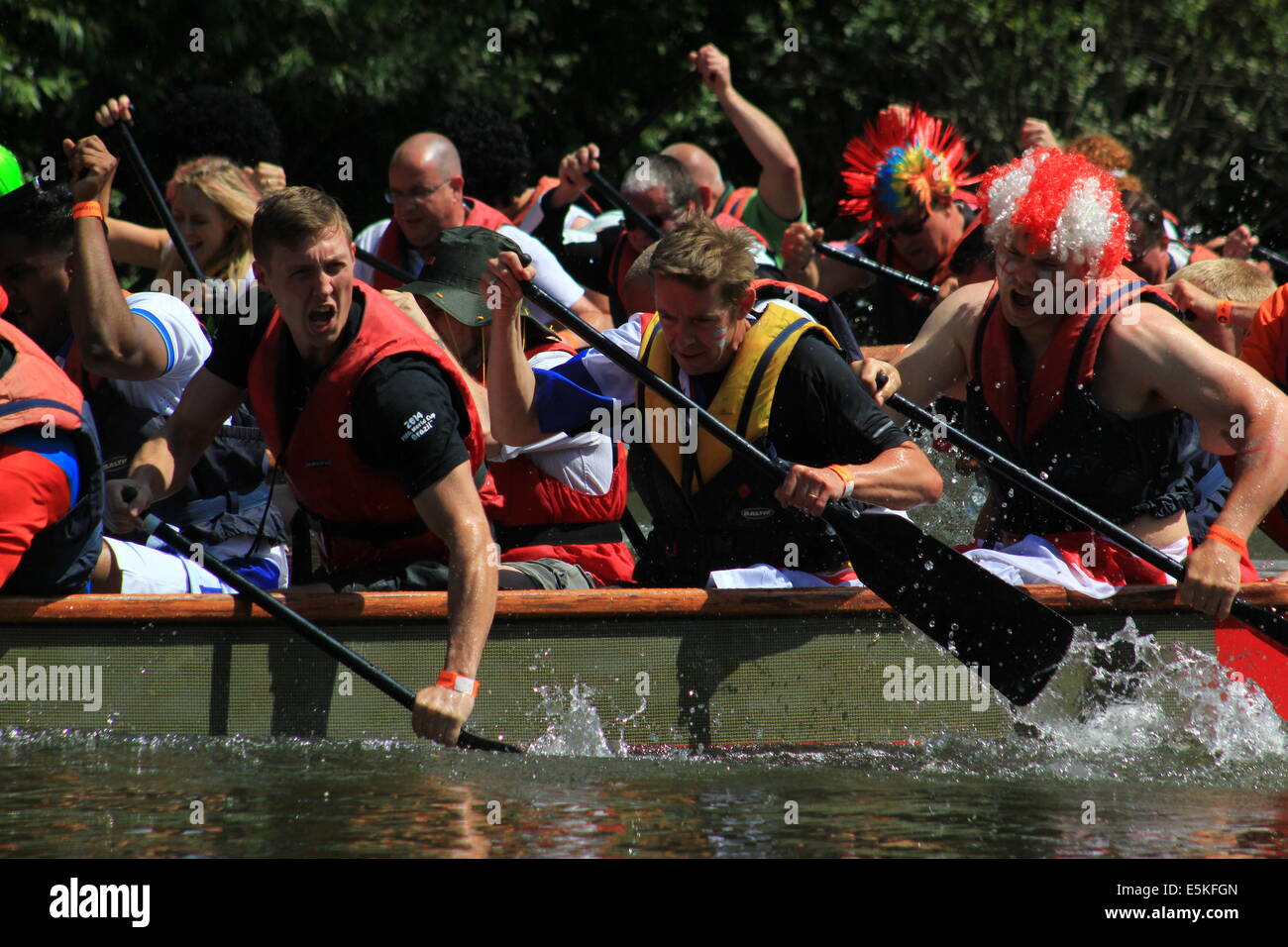 Dragon boat race Stock Photo