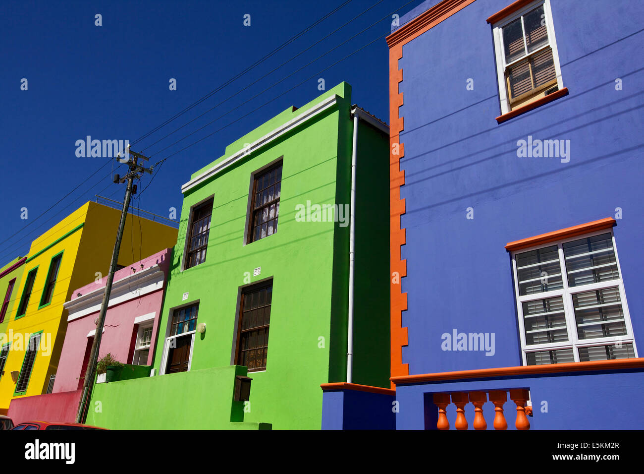 Bo Kaap in Cape Town, South Africa Stock Photo